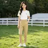 Pantalones de Algodón Lavado Difeiyang de Nueve Puntos/Cinco Puntos Algodón y Lino Casual Pantalones de Mamá Pantalones Cortos de Algodón para Pisar Puesto para Correr en el Jianghu