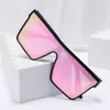 Óculos de Sol de Armação Grande Moda Europeia e Americana Tendência Ins Punk Proteção Solar para Dirigir Homens e Mulheres Óculos de Sol Personalizados Atacado