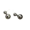 Pendientes Redondos Brillantes, Pendientes Versátiles de Personalidad Retro de Nicho con un Diseño de Alta Gama, Estilo Genial, Pendientes Estilo Hong Kong para Mujer