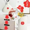 Decoración de Habitación de Boda Cinta Doble Felicidad Cinta de Enmascarar Sin Residuos Pegamento de Punto para Globos Arreglo Sin Rastro Cinta Nano Suministros de Boda