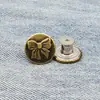 Al por mayor en stock del fabricante Hebilla giratoria plana de 17 mm para mezclilla, Hebilla de correa de mezclilla, Hebilla redonda en forma de I de metal, Hebilla de tachuela