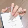 Novas Unhas Usáveis, Unhas Feitas à Mão, Unhas Borboleta Olho de Gato, Adesivos de Unhas Postiças Prontos, Adesivos de Manicure, Removíveis Usáveis