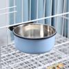 Tigela para animais de estimação tigela para cachorro tigela para cachorro tigela para água potável para cachorro tigela para gato tigela anti-capotamento pendurada tigela fixa de aço inoxidável vendas diretas da fábrica