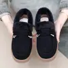 Nuevos Zapatos Mocasines Cálidos de Invierno con Forro de Felpa para Mujer, Suela Suave de Felpa Gruesa, Antideslizantes sin Cordones, Moda para Mamá, Zapatos de Algodón