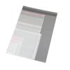 Bolsa autoadhesiva de OPP transparente gruesa con bolsillo sellado, bolsa de embalaje autoadhesiva para accesorios de ropa, bolsa de impresión de plástico.
