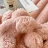 2026 Nueva Manta Multifuncional de Terciopelo de Leche con Pelo de Conejo de Rayas Anchas Transfronteriza Manta de Siesta