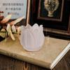 Suporte de Vela de Vidro Tulipa Simples Estilo Coreano Retrô Enfeites de Mesa de Cabeceira para Quarto de Hospedagem Decoração Suave Romântico