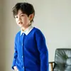 Suéteres para Niños 2026 Otoño e Invierno Nuevos Estilos para Niños y Niñas, Cárdigans de Punto, Abrigos de Lana Versátiles de Colores Caramelo para Niños Mayores