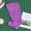 Gorro de Terciopelo Coral Transfronterizo para Secar el Cabello para Mujer Gorro de Ducha Triangular Bordado Espesado Absorbente de Agua Turbante para el Hogar Toalla para Secar el Cabello Temu