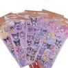 Pegatina de tarjeta goo láser creativa de dibujos animados DIY material para álbum de recortes de niña corazón de niña pasta decorativa manual de alto valor de color