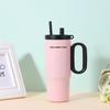 Termo Grande de 750ml para Estudiantes, Aspecto Elegante, Color Sólido, con Asa, Portátil, Antiderrames, Hecho de Acero Inoxidable 316
