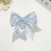 Casaco Colorido de Natal Cós Brilhante Laço Brilhante Acessórios de Cabelo DIY Feitos à Mão Presilhas de Cabelo Semi-acabadas Festa de Feriado