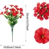 Ramo de flores artificiales de glicinia, eucalipto y trompeta, de rama corta, para decoración de jardín y patio, nuevo diseño transfronterizo