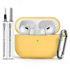 Adecuado para Auriculares Bluetooth AirPods 4/5 Pro3/Pro2 Color Puro Silicona Pieza Única Juego de Bolígrafos de Limpieza Cubierta Protectora