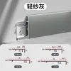 Directo de fábrica línea de rodapié de aleación de aluminio de borde recto muy estrecha tipo clip de encaje de doble espiga y mortaja engrosada línea de pie tipo F sin costuras
