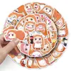 50 piezas de pegatinas de graffiti de hermana seca pequeñas enterradas de dibujos animados lindas para el día difuso tazas decorativas creativas fundas de teléfono pegatinas para computadora