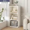 Estantería de Piso Estante de Almacenamiento Gabinete Estrecho para Esquina de Pared Gabinete de Almacenamiento Gabinete de Almacenamiento Combinación Libre Rejilla Librero para el Hogar