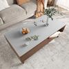 Mantel de Mesa de Centro de Stock Listo Rectangular para Mueble de TV, Mesa de Noche, Impermeable y a Prueba de Aceite, Mantel Lavable, Mantel de Mesa de Cuero, Mantel