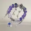 Pulsera Popular de Verano Fresco de Mariposas con Cuentas Ins Trendy Dulce Explosión Lazo de Vidrio Estudiante Mejor Amiga Pulsera