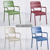 Set de Sillas de Café al Aire Libre Impermeable con Protección Solar Transfronterizo para Patio Balcón Muebles Aleación de Aluminio Mesas y Sillas para Exterior
