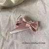 Nuevo Estilo de Principios de Primavera Fresco y Sencillo Pinza para el Cabello con Lazo para Niñas, Versátil para el Uso Diario, Flequillo Lateral y Cabello Suelto Pinza BB Pinza para el Cabello