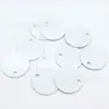 Etiqueta Redonda de Sublimación de 30 mm Placa de Identificación Accesorios para Collar Anti-Pérdida Colgante DIY Llavero Metálico Colgante