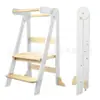 Torre de Aprendizaje Taburete para Niños Escalera de Peldaños para Lavar Bebés Taburete para Lavar Escalón para Niños Pequeños Torre de Aprendizaje Montessori