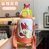 Copo térmico infantil Zootopia, aço inoxidável de alta estética, design fofo de desenho animado para estudantes, copo pequeno portátil com tampa traseira