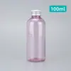 Botella de Aluminio con Tapa de 100ml, Botella para Loción, Botella para Líquidos, Botella Vacía de Plástico PET, Botella de Agua Cosmética Portátil, Botella de Muestra
