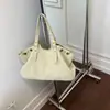 2026 Bolso Cruzado Retro de Gran Capacidad Color Sólido Diseño de Nicho Bolso de Hombro Casual Estilo Nuevo Bolso Tote para Viajes de Estudiante