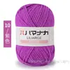 4 Ovillos de Hilo de Algodón Leche de Grosor Medio Hilo para Bebé Kit de Materiales para Tejer Crochet Hecho a Mano DIY Ramo de Muñeca