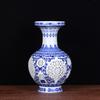 Artesanato de cerâmica Jingdezhen atacado vaso oco de camada dupla azul e branco Porcelana marfim de parede fina ornamentos de decoração para casa