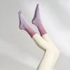 Calcetines de Yoga Personalizados de Cinco Dedos para Otoño e Invierno, Calcetines Antideslizantes para Pilates, Calcetines Deportivos Especiales de Dedos Divididos de Media Pantorrilla, Calcetines de Algodón Puro con Degradado para Mujer
