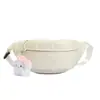 Bolsa de peito estilo ins japonesa para mulheres, bolsa de cintura versátil e fresca de lona de nylon no atacado, bolsa de cintura leve de nicho estilo floresta para meninas