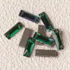 Rhinestones de Vidrio Rectangulares de Cristal K9 de Alta Calidad Cosidos a Mano con Base Plana y Doble Agujero para Vestidos de Bricolaje, Vestidos de Novia y Accesorios de Ropa
