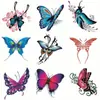 Una generación de tatuaje de pelo impermeable femenino color negro rosa mariposa personalidad pequeño fresco tatuaje parche para cicatriz