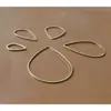 Anillo de Cobre Accesorios con Forma de Gota de Agua Cobre DIY Accesorios de Joyería Estilo Coreano Forma Geométrica Pendiente Colgante Oro K Gota de Agua