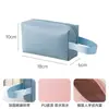 Bolsa de Maquiagem Vertical com Grande Capacidade e Alto Valor Estético, Necessaire de Maquiagem Impermeável em PVC, Bolsa Portátil de Armazenamento de Maquiagem com Divisórias, Pronta para Envio