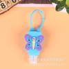 Desinfectante de Manos en Gel Portátil para Niños Tamaño Viaje Dibujo Animado Lindo Trapecio Sin Agua Funda de Goma Suave Doble Cara