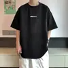 Verde abacate 320g Camiseta Pesada Masculina Estilo Americano Retrô Camurça Manga Curta oversize Pequena Manga Raglã