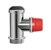 Conector de tubo de drenagem de três vias para mangueira de drenagem de máquina de lavar e ralo de piso, conector de extremidade dupla