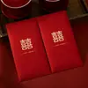 Nuevos Sobres Rojos de Boda, Sobres Rojos de Compromiso, Sobres Rojos con Palabras Felices, Paquetes Rojos para Regalos de Agradecimiento, Bolsas de Regalo para Recién Casados, Sobres Rojos para Dinero, Sobres Rojos para Bloquear la Puerta