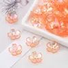 Cuentas espaciadoras de flor cósmica color AB acrílicas transparentes para horquilla de pelo DIY accesorios para el cabello cuentas joyería hecha a mano accesorios de cuentas espaciadoras