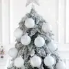 3 Piezas de Copos de Nieve Transparentes de Navidad de 8 cm con Diseños Coloridos para Decorar el Árbol de Navidad Bolas Colgantes para Decorar las Escenas de Navidad y Año Nuevo