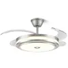 Lámpara de ventilador de techo Bauhaus más vendida transfronteriza, lámpara de ventilador de techo moderna invisible silenciosa minimalista para dormitorio principal y estudio