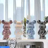 Figurilla de Oso Violento Estilo Chino Cerámica Sala de Estar Entrada Mueble de TV Aparador de Vino Hucha Decoración del Hogar Almacenamiento Tendencia Nacional