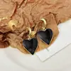 Pendientes Negros de Alta Calidad con Incrustaciones Micro, Diseño de Nicho, Aretes Ligeros de Lujo con Incrustaciones de Diamantes, Pendientes Elegantes y Sofisticados