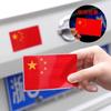 Calcomanías reflectantes fuertes para coche calcomanías para coche de bandera roja de cinco estrellas creativas modificadas protector de golpes de carrocería pegamento 3D calcomanías decorativas chinas
