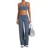 Conjunto de Yoga Transfronterizo Europeo y Americano para Amazon, Conjunto Ajustado de Espalda en I, Conjunto de Dos Piezas para Correr y Fitness al Aire Libre