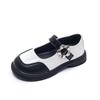 Zapatos de Cuero Negros para Niñas Primavera y Otoño 2025 Nuevos Zapatos de Princesa Mary Jane Jk Planos para Niñas Zapatos de Rendimiento de Suela Blanda para Niños